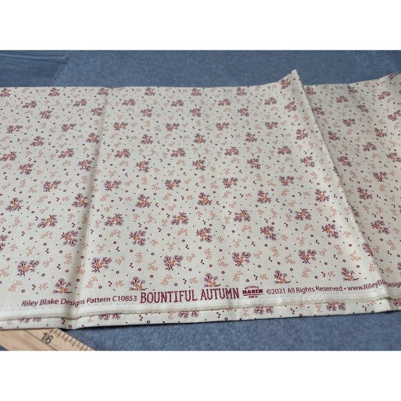 Riley Blake Designs Bountiful Autumn Fabric 1/2 yard 44" wide Cotton Floral Prin - Picture 2 of 6
